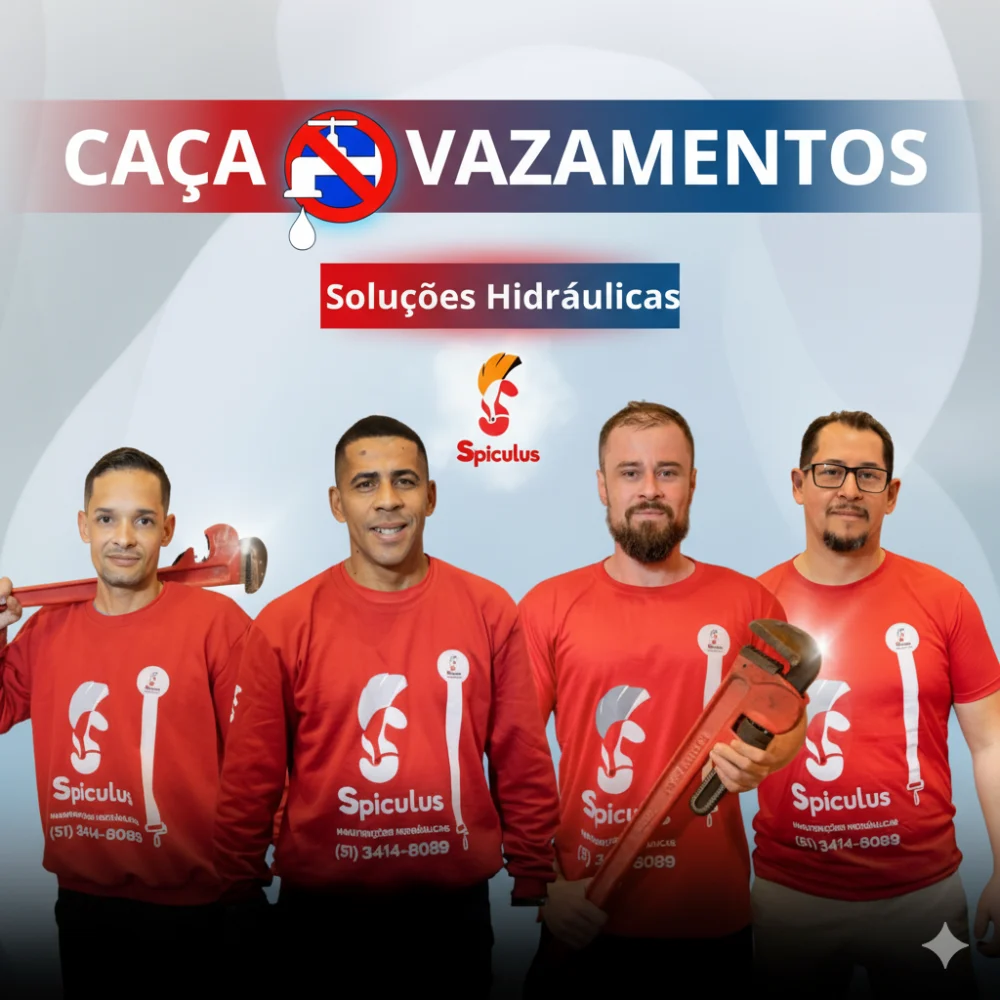 Spiculus Manutenções Hidráulicas - Caça Vazamentos e Encanador 24h Porto Alegre